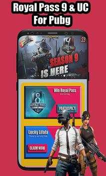 Win Royal Pass 9 & UC For Pubg screenshot 1