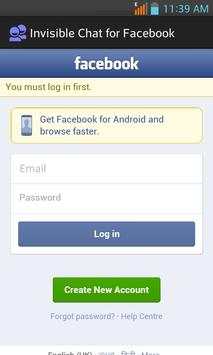 Invisible Chat for Facebook screenshot 3