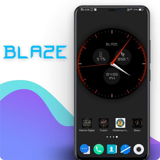 Blaze Clock Live Wallpaper 1.05