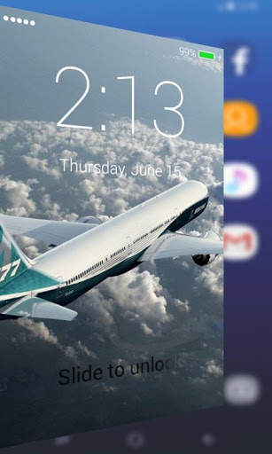 Airplane Lock Screen Wallpaper Pro screenshot 2