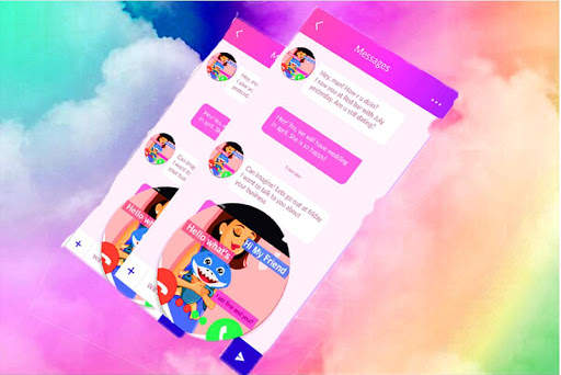 chat with baby mami shark prank screenshot 2