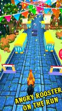 Angry Rooster Run - Animal Escape Subway Run screenshot 1