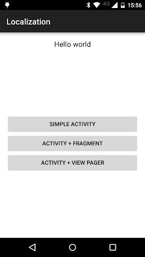 Demo App for Localization Libr screenshot 1