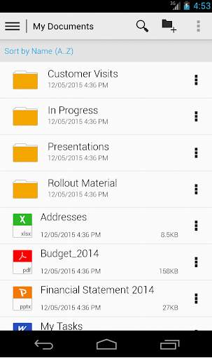 SAP Mobile Documents screenshot 1