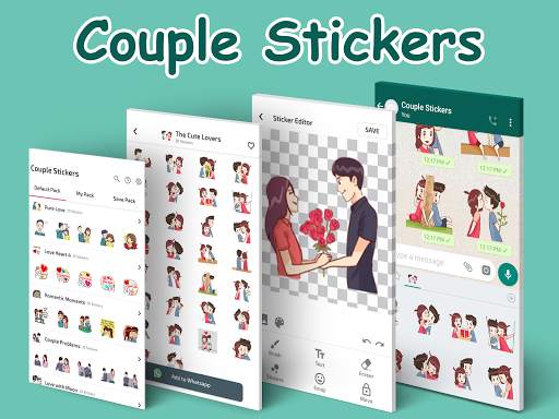 Love Couple Stickers for WhatsApp - WAStickerApps screenshot 11