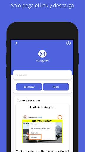 Descargador Social Videos y Estados screenshot 2