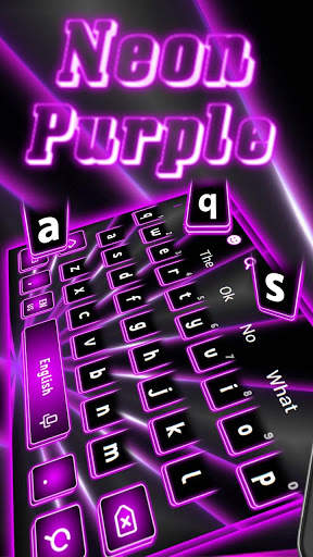 Neon Purple Keyboard screenshot 1