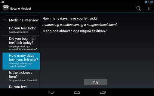 Ilocano Medical Phrases - Works offline screenshot 6