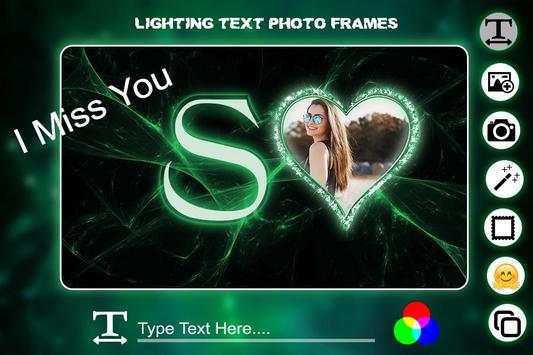 Lighting Text Photo Frame screenshot 4