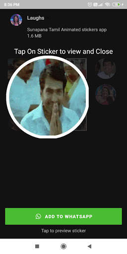 SUNAPANA : Tamil Animated Stickers For WAStickers screenshot 7