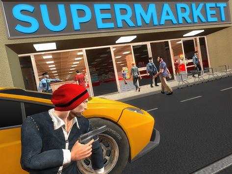 Supermarket Robbery Crime 3D 2 تصوير الشاشة