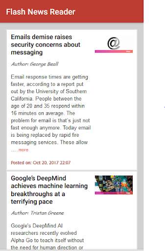 Flash News Reader screenshot 1