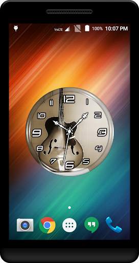 Guitar Clock Live Wallpaper screenshot 2