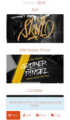 Kreativ Font App screenshot 2