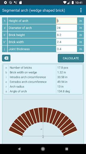 Brick Arch Calculator screenshot 8