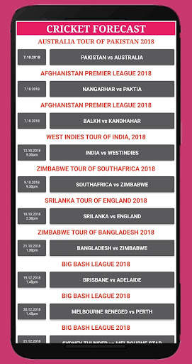 cricket forecast ( prediction, BBL ,BPL, IPL,PSL ) screenshot 5