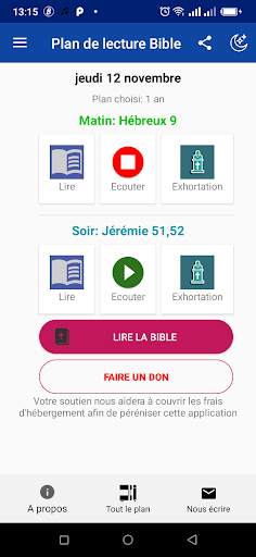 Plans de lecture de la Bible screenshot 1