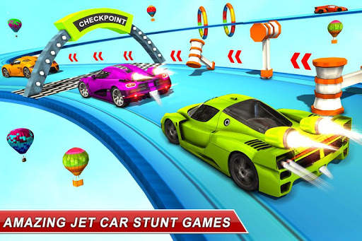Jet Car Ramp Stunt Games screenshot 1