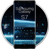 Tastiera blu per Galaxy S7 icon