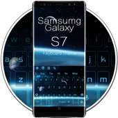Tastiera blu per Galaxy S7 on 9Apps