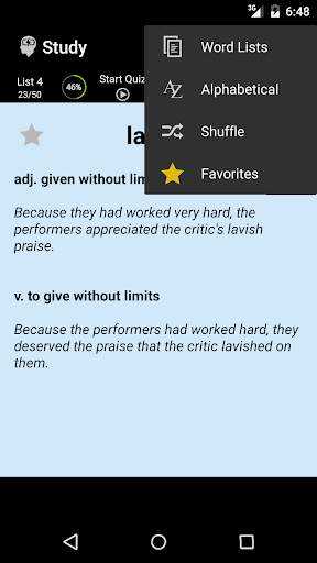 SAT Vocabulary Quiz 1000 screenshot 4