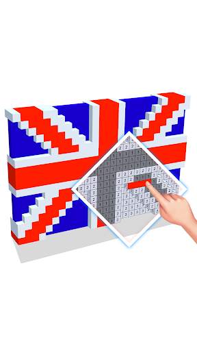 Flags Voxel Color by Number 3D screenshot 4