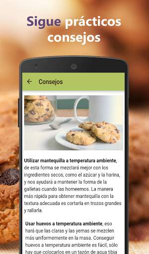 Recetas de galletas fáciles caseras en español screenshot 4