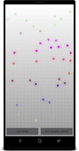Connected Dots -Digital Net Live Wallpaper free screenshot 3