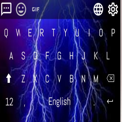Lighting thunder keyboard icon