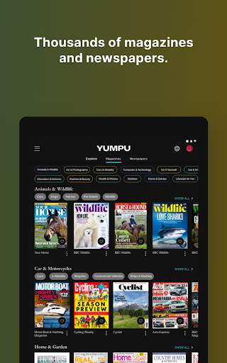 YUMPU Magazines and Newspapers screenshot 17
