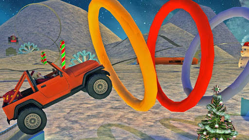 Extreme x-mas car stunt racing screenshot 2