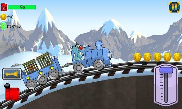 Little Oggy Rail Rush screenshot 8