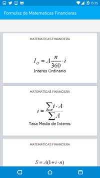 Formulas de Matemáticas Financieras screenshot 2