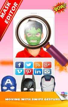 Superhero Face Masks Changer Photo Editor screenshot 4