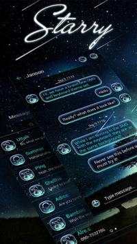 (FREE) GO SMS PRO STARRY THEME screenshot 1