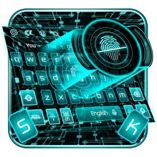 Scanner Fingerprint Keyboard Theme 10001004