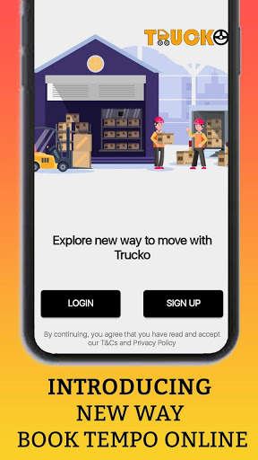 Trucko - Mini truck/tempo booking app screenshot 1