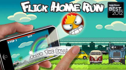 Flick Home Run! baseball game screenshot 1