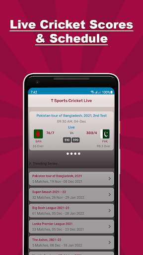 T Sports Cricket Live screenshot 1