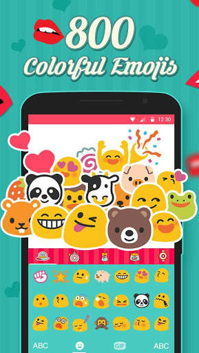 Fancy Lady Kiss Keyboard Theme screenshot 2
