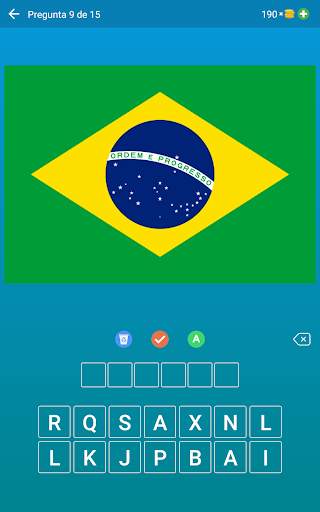 Banderas del mundo y emblemas: Adivina el país screenshot 8