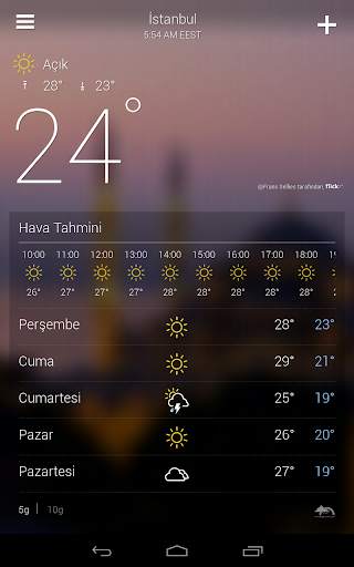 Yahoo Hava Durumu screenshot 10