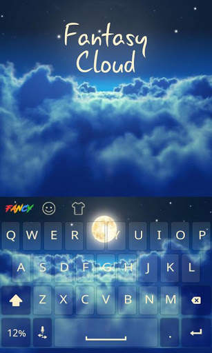 Cloud Fancy Keyboard Theme screenshot 1