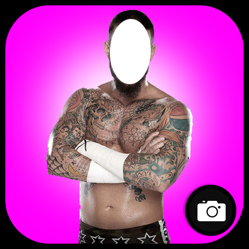 Man Tattoo Photo Suit أيقونة