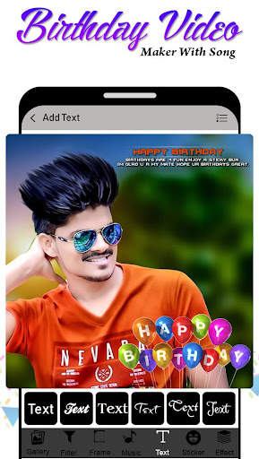 Birthday Video Maker with Song screenshot 4