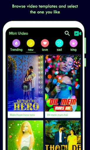 Mbits particle.ly video maker screenshot 1