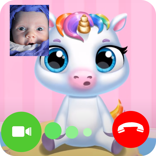 Unicorn Princess Fake Call icon