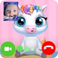 Unicorn Princess Fake Call logo
