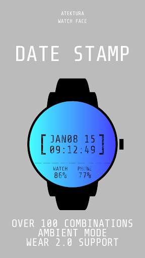 Date Stamp Watch Face 1 تصوير الشاشة