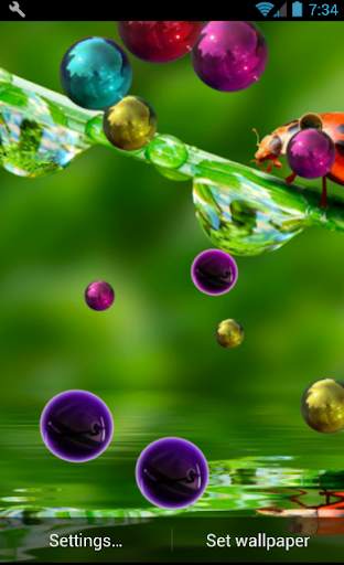 Bubble Live Wallpaper Free screenshot 1
